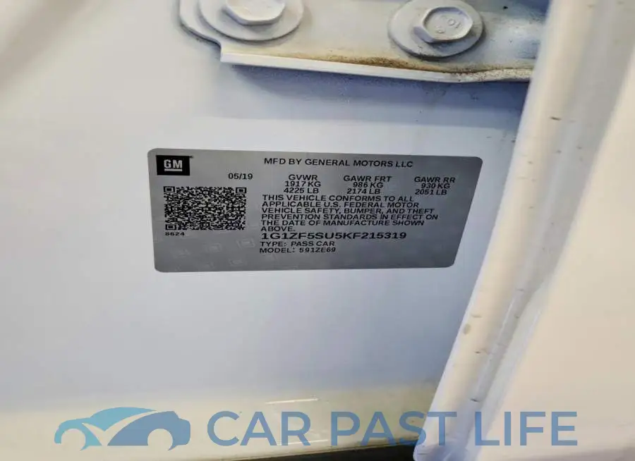 1G1ZF5SU5KF215319# 12
