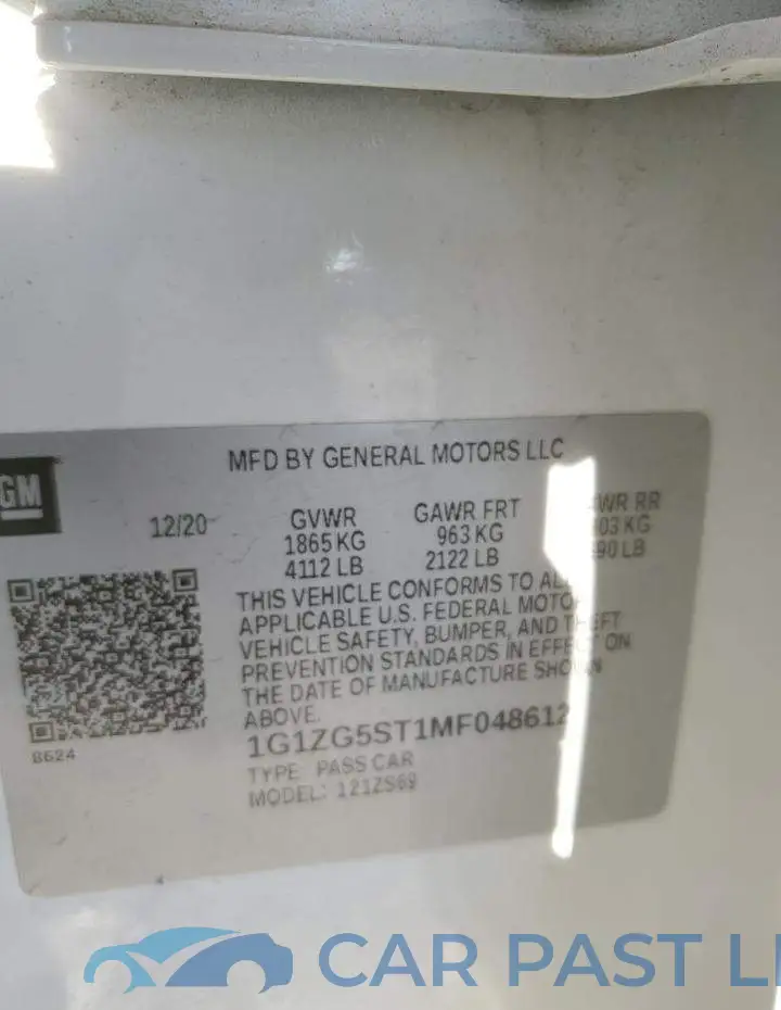 1G1ZG5ST1MF048612# 14