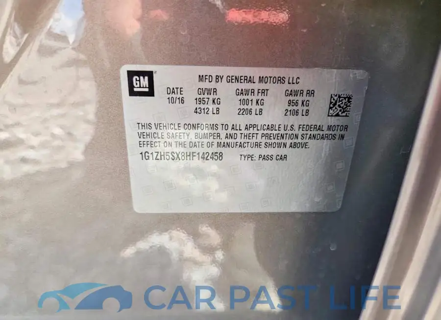 1G1ZH5SX8HF142458# 12