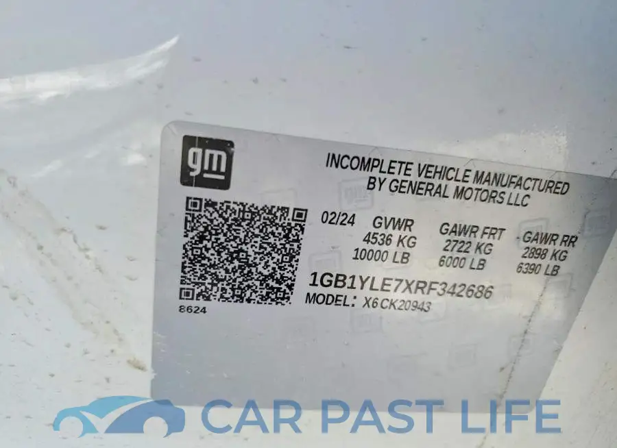 1GB1YLE7XRF342686# 12