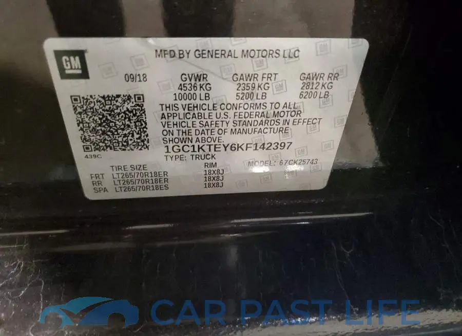 1GC1KTEY6KF142397# 12