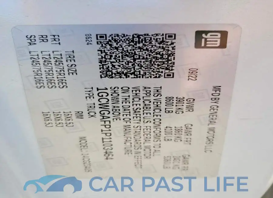 1GCWGAFP1P1103464# 13