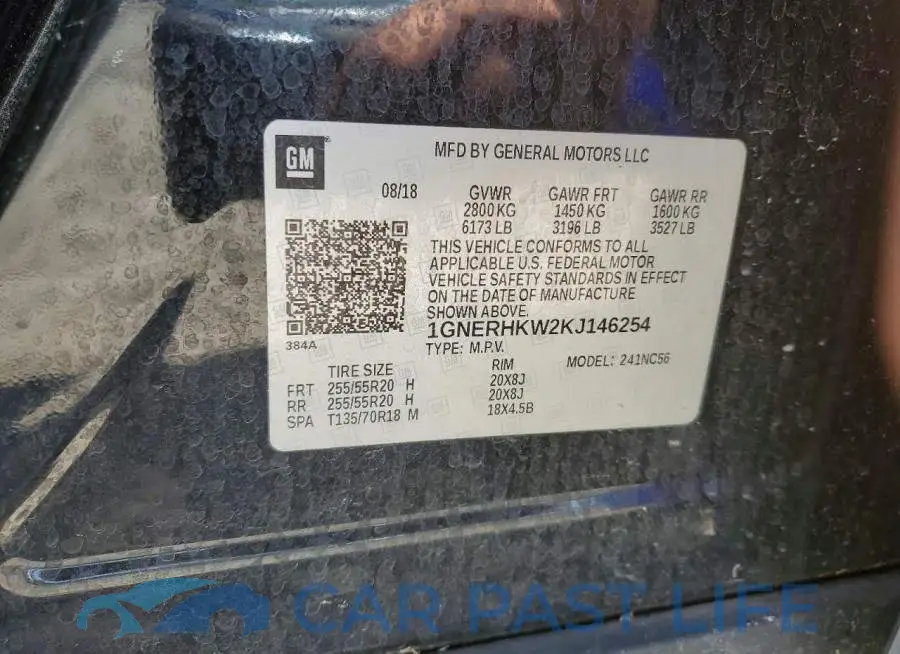 1GNERHKW2KJ146254# 13