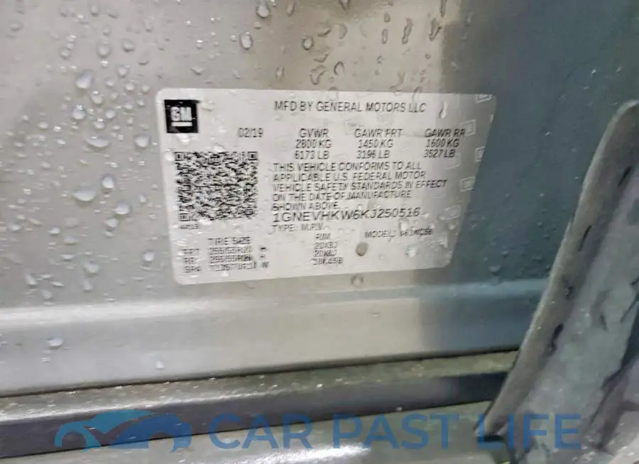 1GNEVHKW6KJ250516# 13