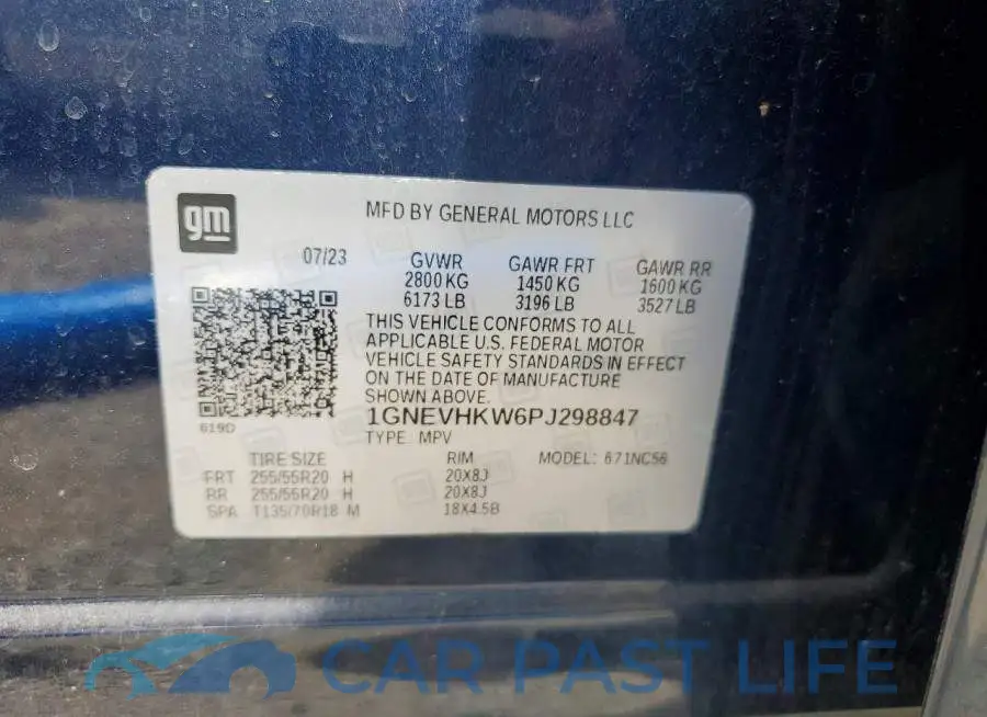 1GNEVHKW6PJ298847# 14