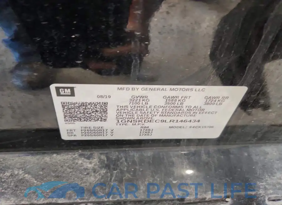 1GNSKDEC9LR146434# 13