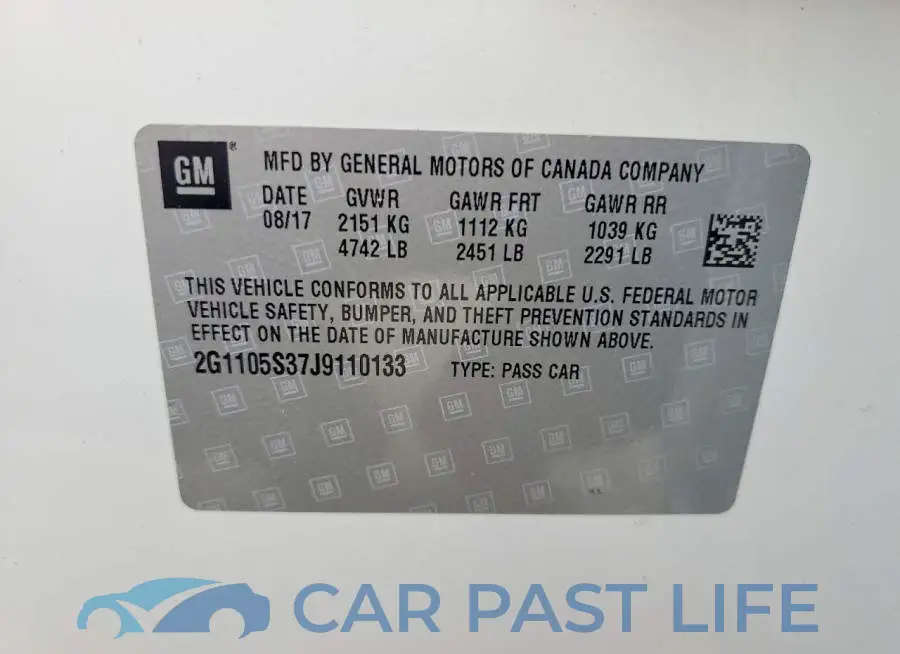 2G1105S37J9110133# 12