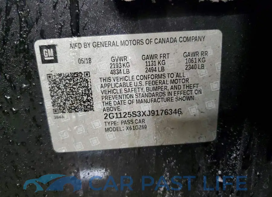 2G1125S3XJ9176346# 12