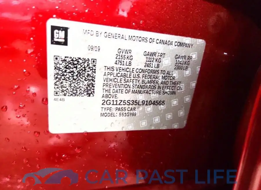 2G11Z5S35L9104565# 13