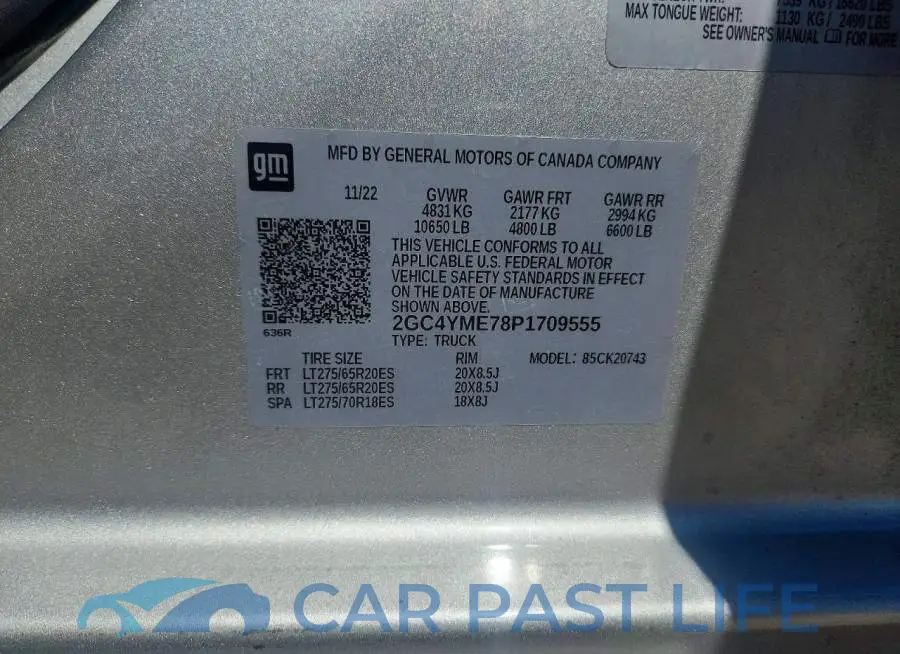 2GC4YME78P1709555# 12