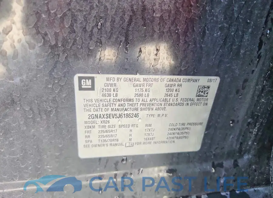 2GNAXSEV5J6186246# 12