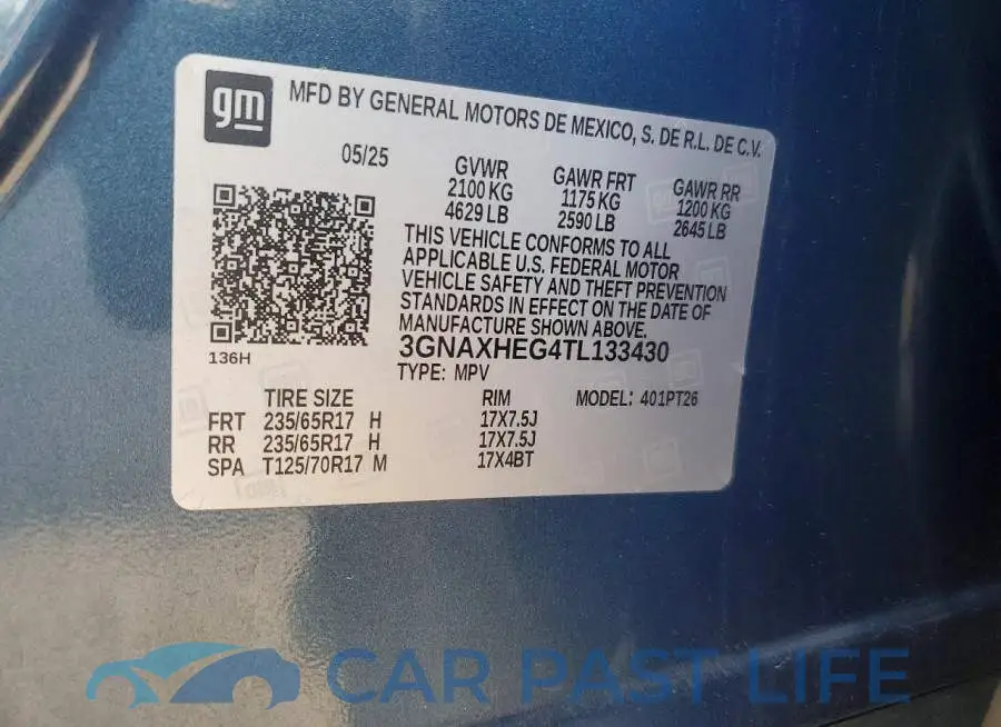 3GNAXHEG4TL133430# 13