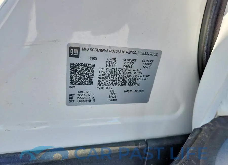 3GNAXKEV3NL155594# 12