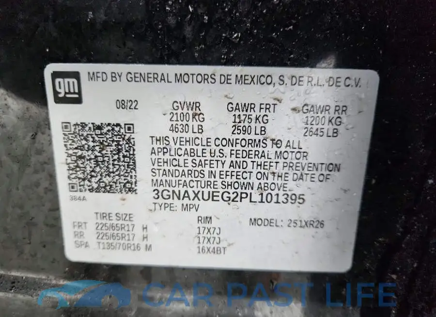 3GNAXUEG2PL101395# 14
