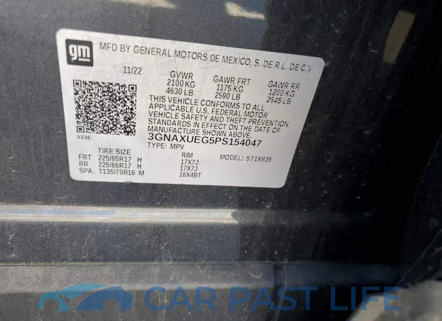 3GNAXUEG5PS154047# 13