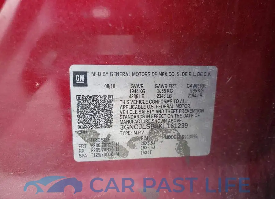 3GNCJLSB5KL161239# 13