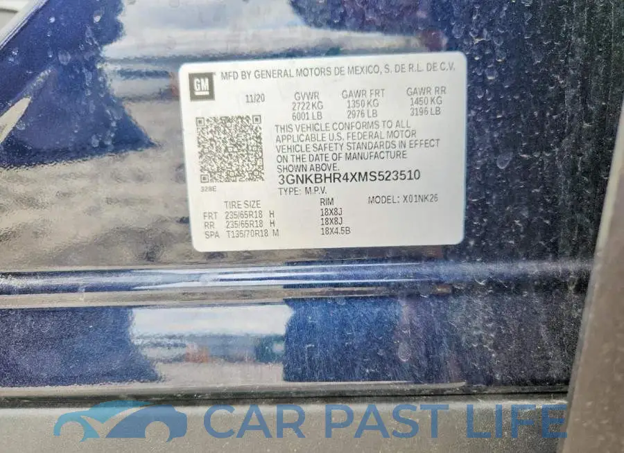 3GNKBHR4XMS523510# 12