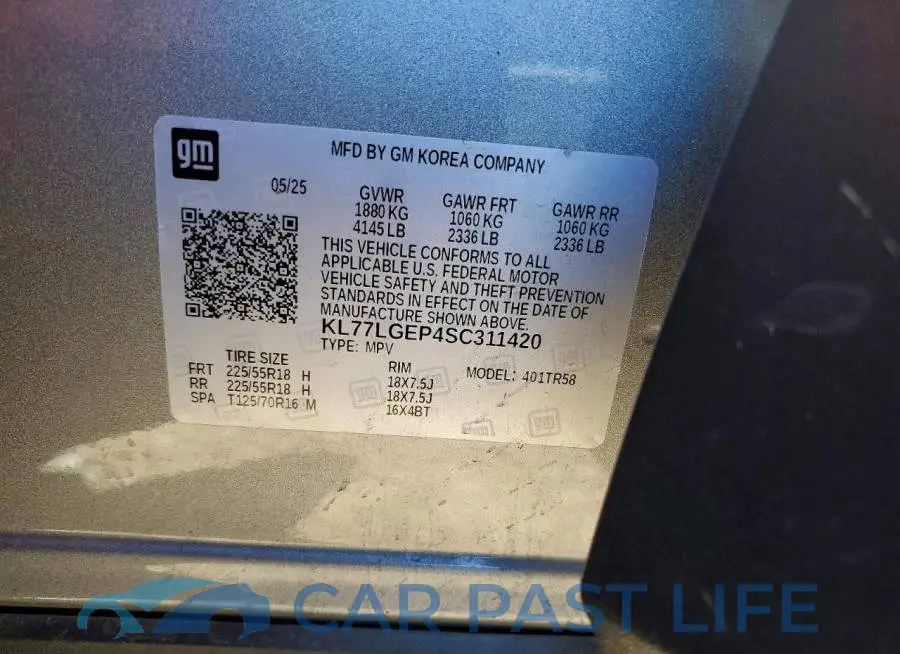 KL77LGEP4SC311420# 12