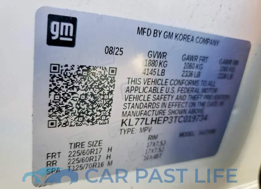KL77LHEP3TC019734# 13