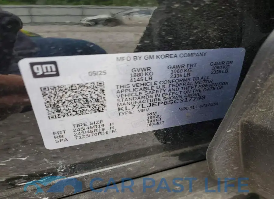 KL77LJEP6SC317748# 13