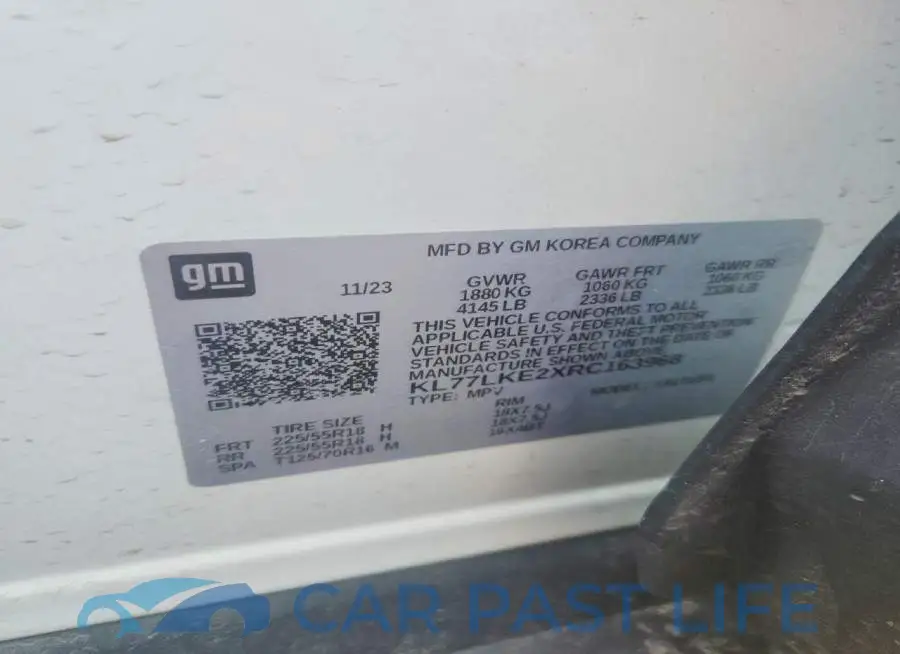 KL77LKE2XRC163968# 13