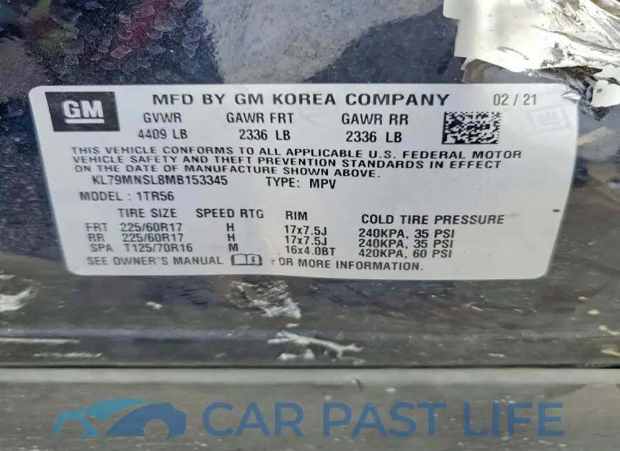 KL79MNSL8MB153345# 13