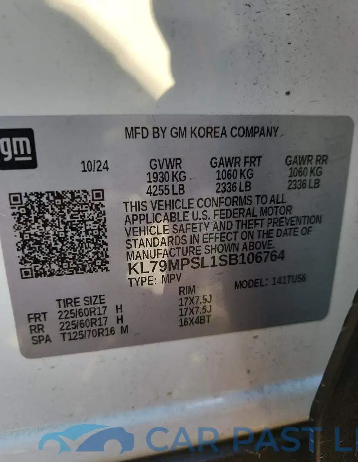 KL79MPSL1SB106764# 13