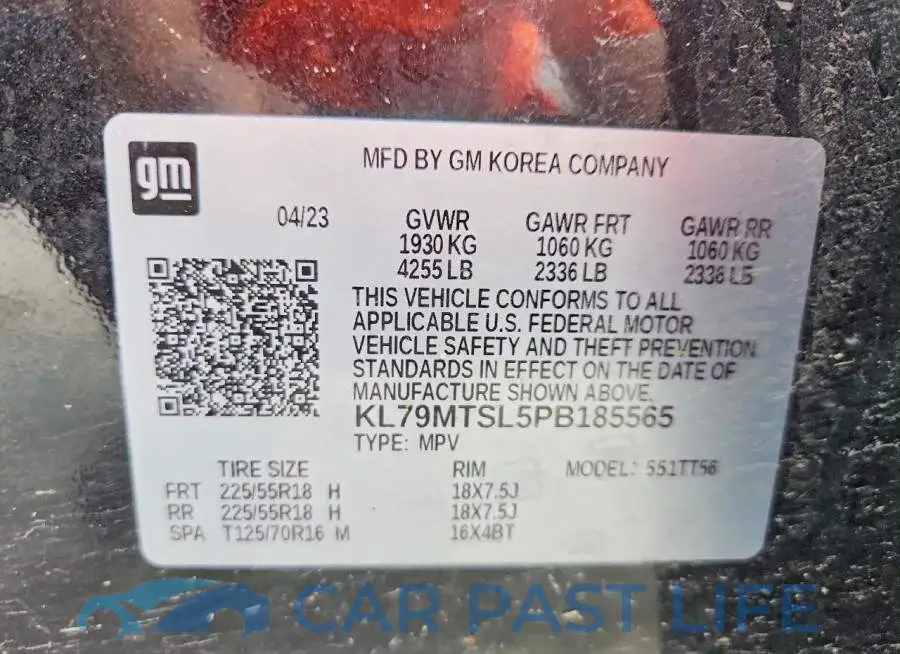 KL79MTSL5PB185565# 12