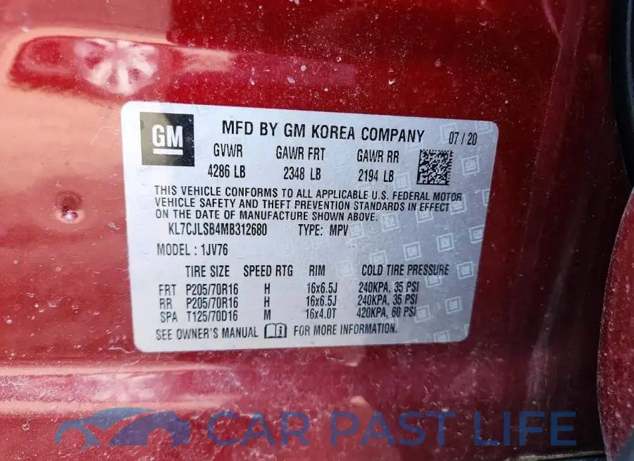 KL7CJLSB4MB312680# 13