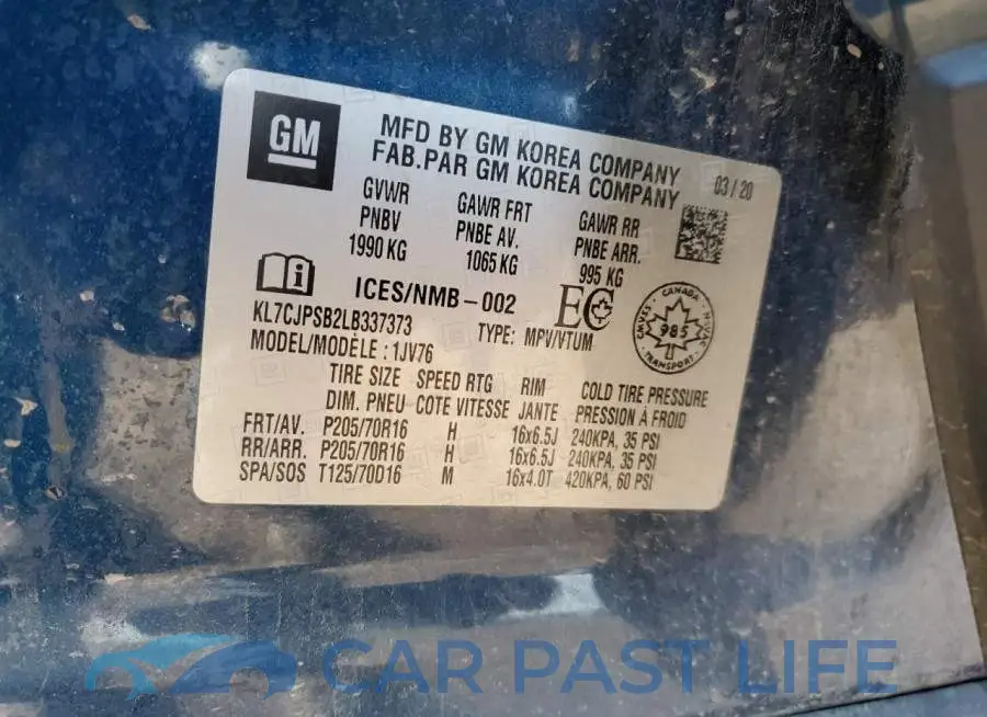KL7CJPSB2LB337373# 13