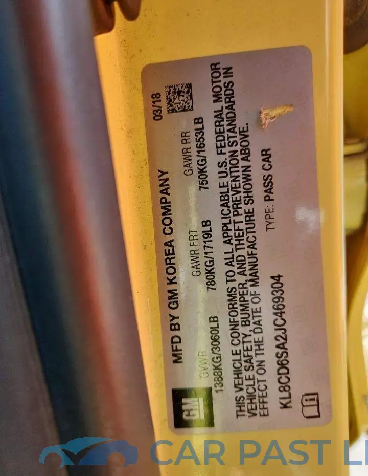 KL8CD6SA2JC469304# 12