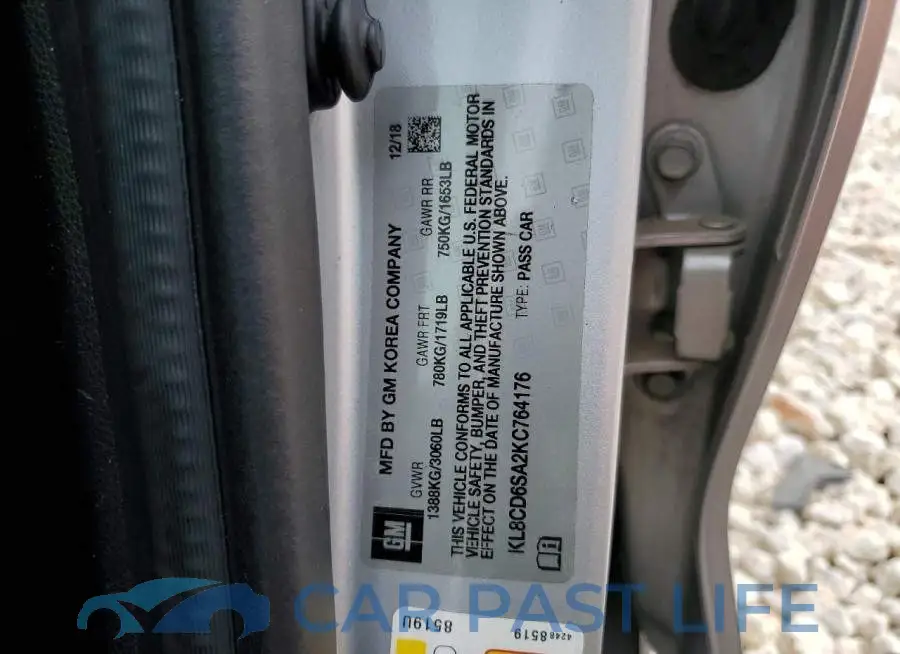 KL8CD6SA2KC764176# 12