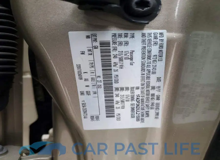 1FADP3N2XJL215089# 12