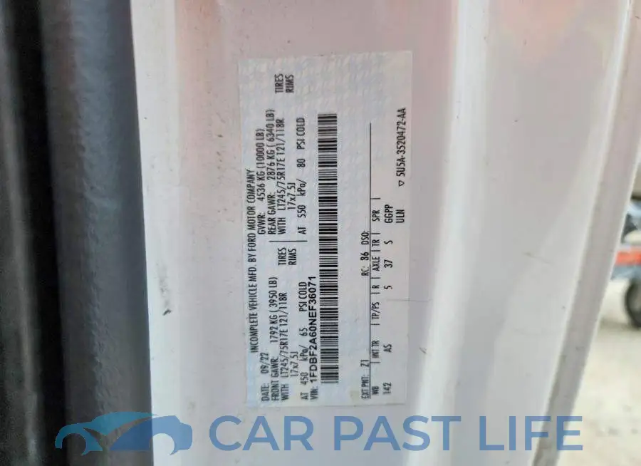 1FDBF2A60NEF36071# 12