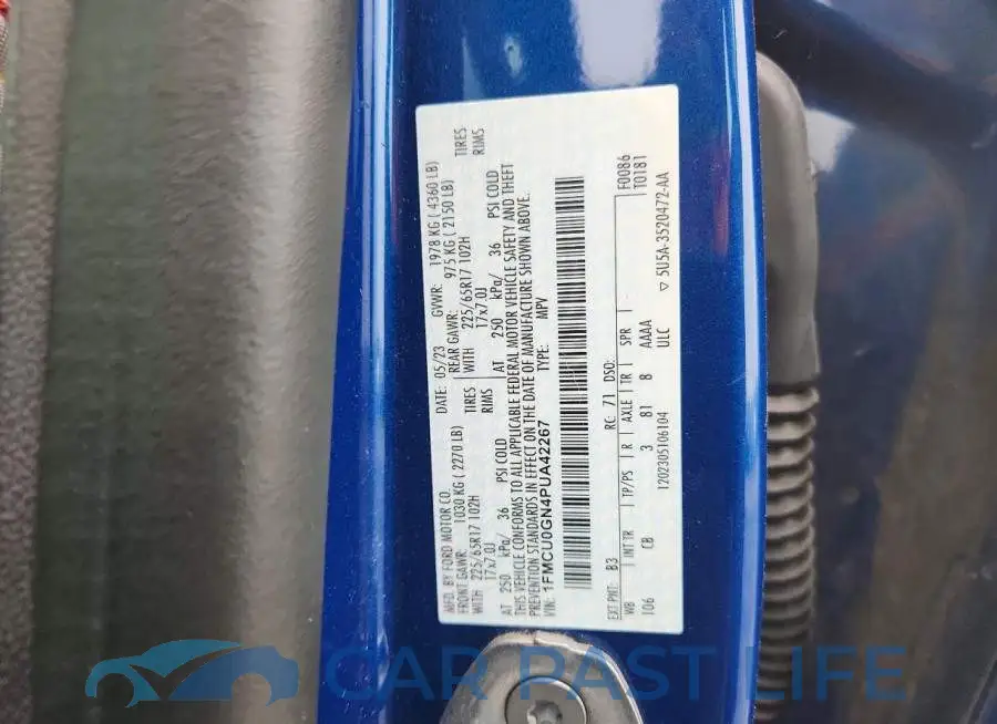 1FMCU0GN4PUA42267# 14