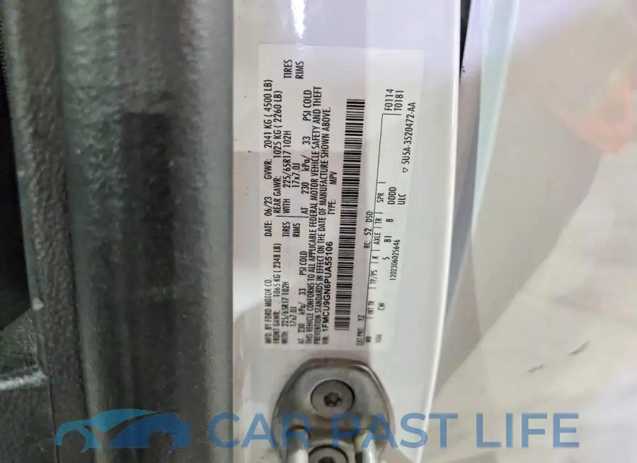 1FMCU9GN6PUA55106# 14