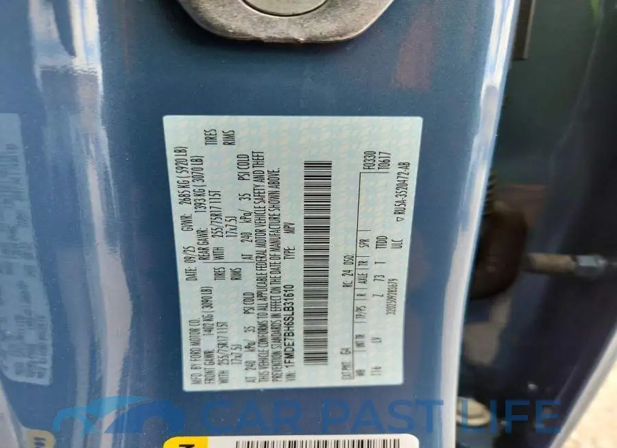 1FMDE7BH6SLB31610# 13