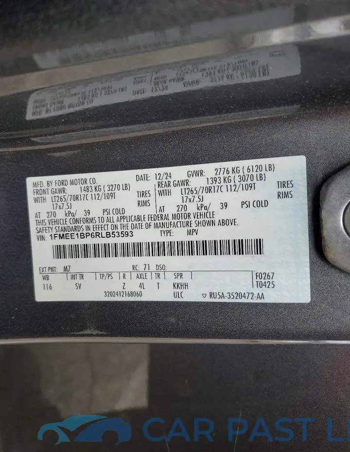 1FMEE1BP6RLB53593# 13
