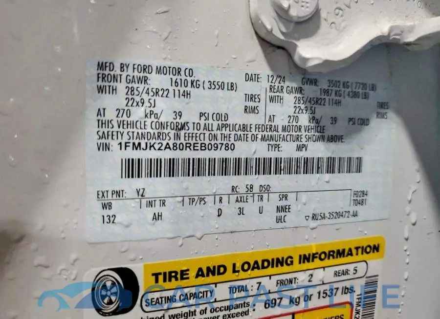 1FMJK2A80REB09780# 13