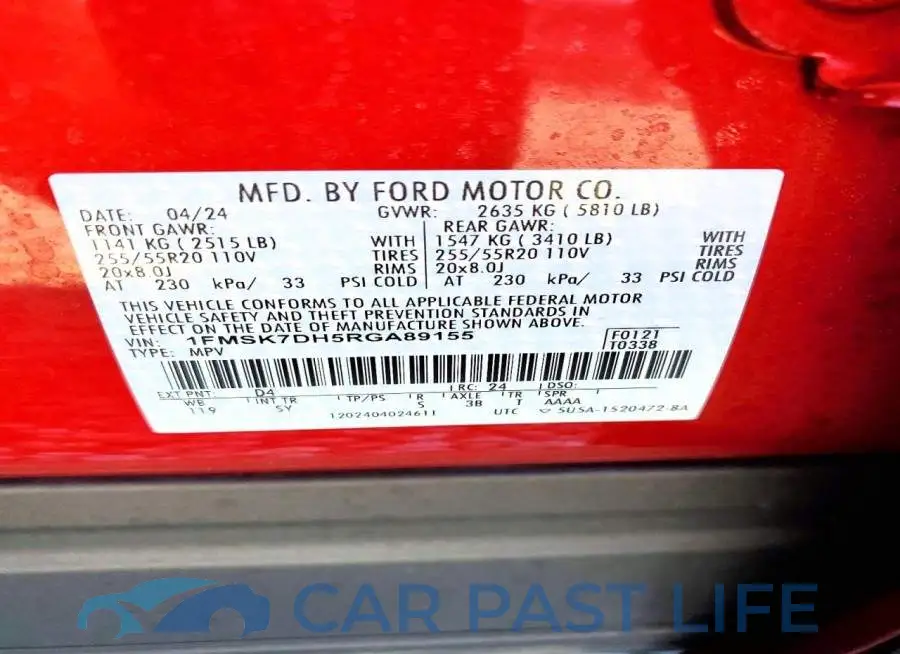 1FMSK7DH5RGA89155# 13