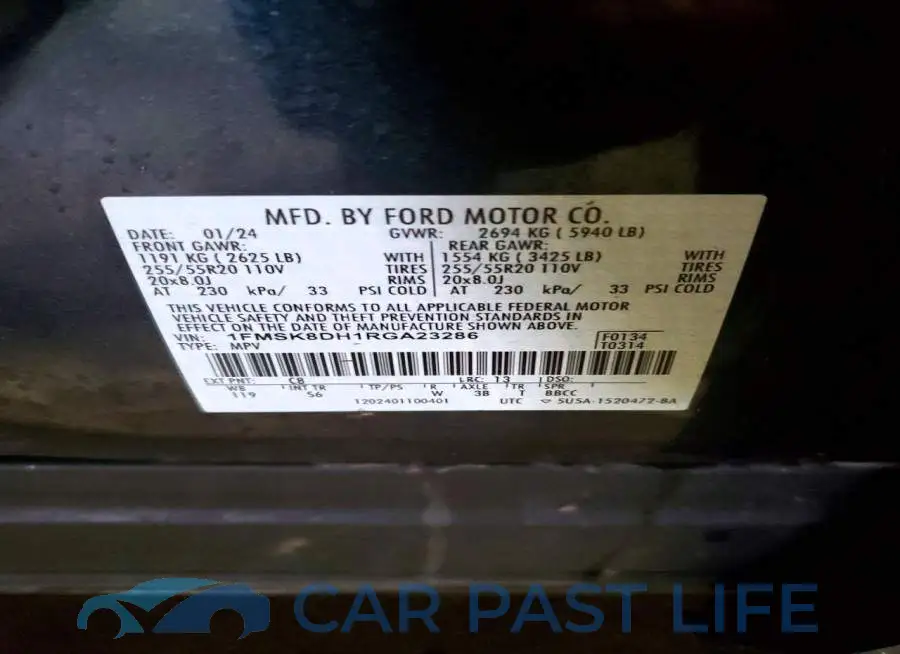 1FMSK8DH1RGA23286# 14