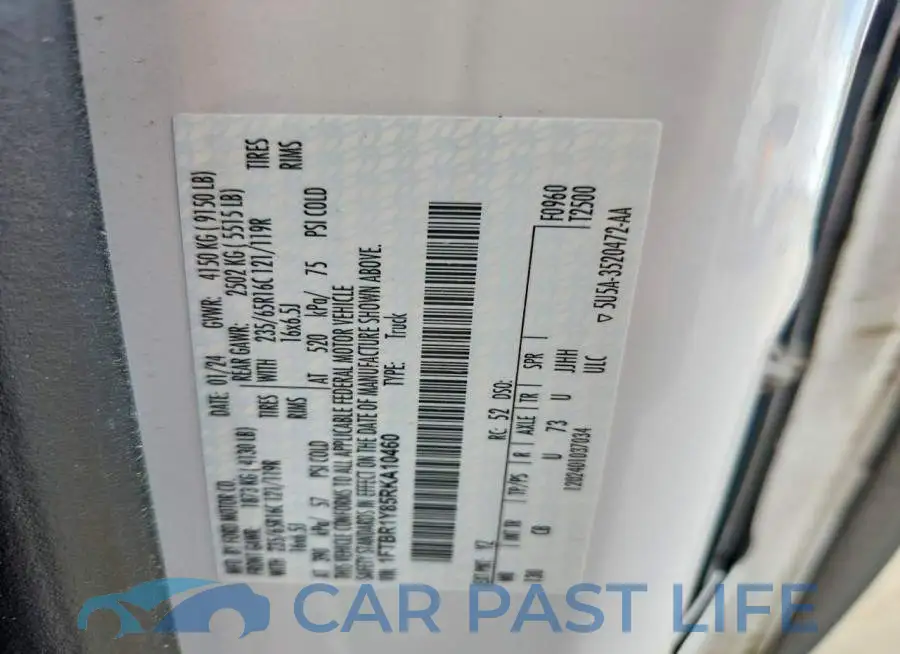 1FTBR1Y85RKA10460# 14
