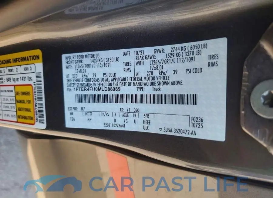 1FTER4FH0MLD88089# 12