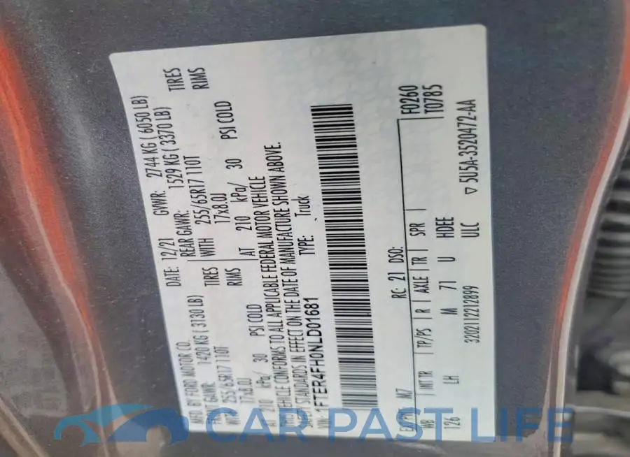 1FTER4FH0NLD01681# 12