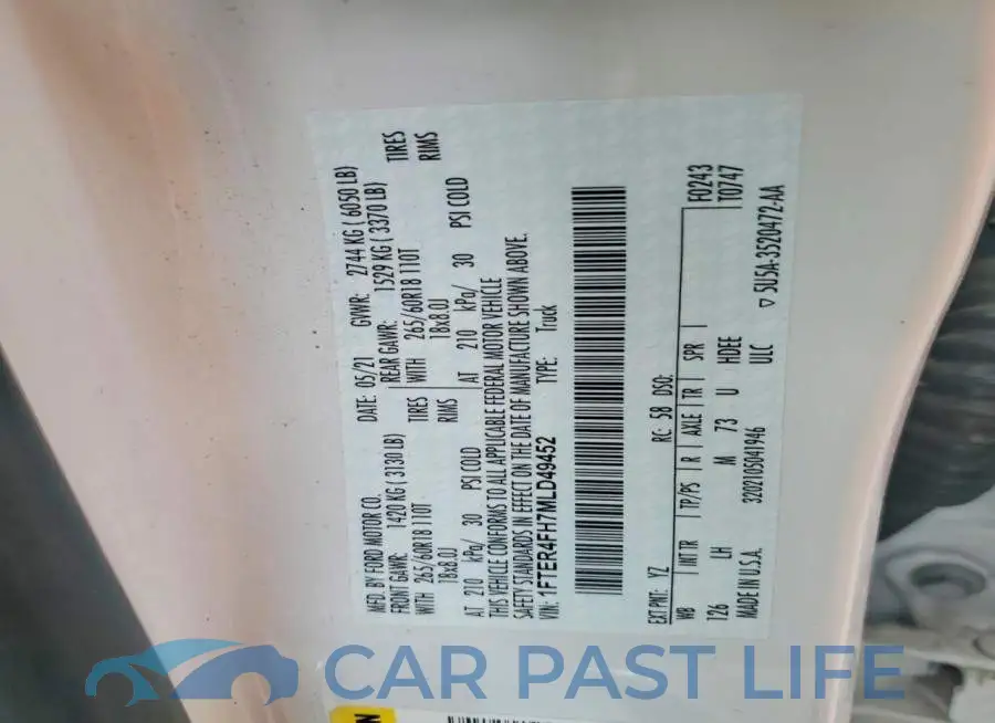 1FTER4FH7MLD49452# 12