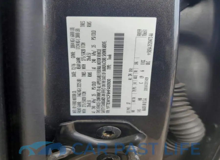 1FTEW1CF9HFA93930# 12
