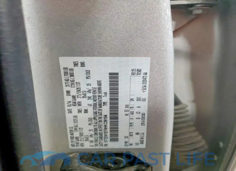 1FTEW1EF9HKC09194# 12