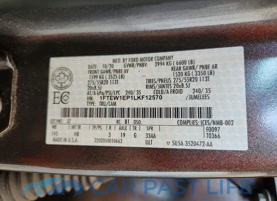 1FTEW1EP1LKF12570# 12
