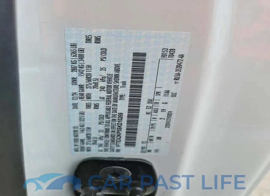 1FTEX2KP5SKD10269# 12