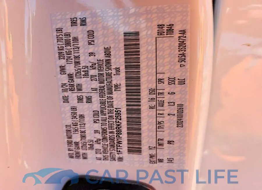 1FTFW1P88RKF25951# 13